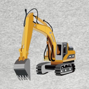 Construction Truck Backhoe Crane Claw T-Shirt